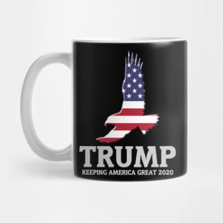 TRUMP - Keeping America Great 2020 - American Patriotic Eagle Mug
